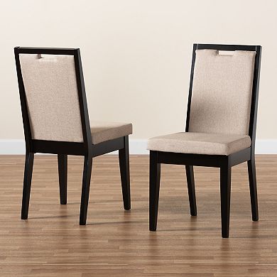Baxton Studio Octavia Dining Chair 2-piece Set