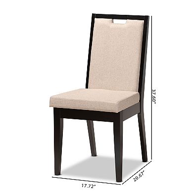 Baxton Studio Octavia Dining Chair 2-piece Set