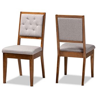 Baxton Studio Gideon Dining Chair 2 pc Set