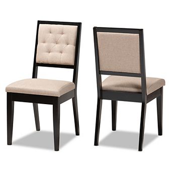 Baxton Studio Gideon Dining Chair 2 pc Set