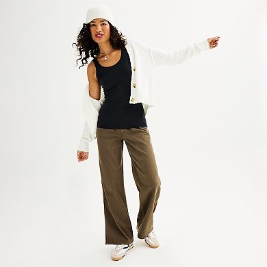 Juniors' SO® Double Scoop Layering Tank Top