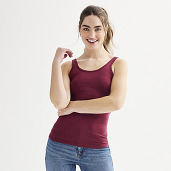 Juniors' SO® Double Scoop Layering Tank Top