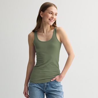 Juniors' SO® Double Scoop Layering Tank Top