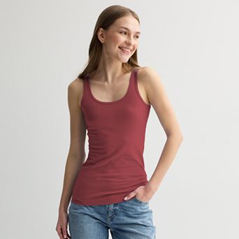 Juniors' SO® Double Scoop Layering Tank Top