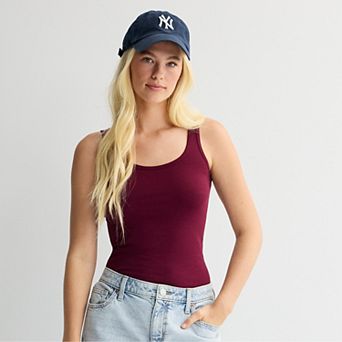 Juniors' SO® Double Scoop Layering Tank Top