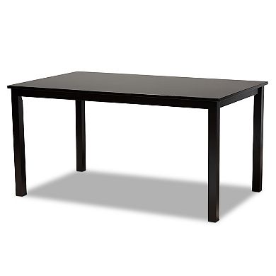Baxton Studio Suvi Dining Table & Chairs 7-piece Set