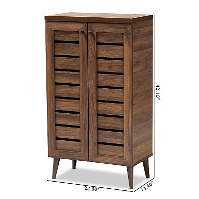 Baxton Studio Salma Shoe Storage Cabinet