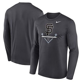 Men's Nike Anthracite San Francisco Giants Icon Legend Performance Long Sleeve T-Shirt