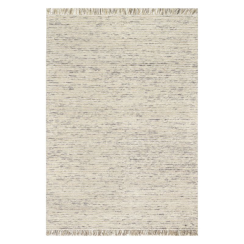 nuLOOM Eileen Hand Woven Rug, White, 2.5X8 Ft