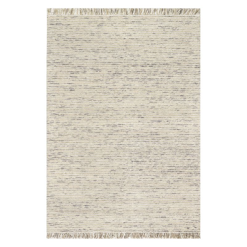 nuLOOM Eileen Hand Woven Rug, White, 7.5X9.5 Ft