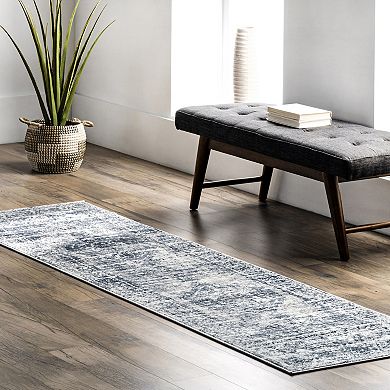 nuLOOM Jayla Barbed Iris Medallion Rug