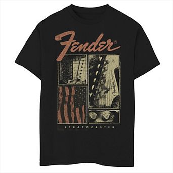 Boys 8-20 Fender Grungey Portrait Panels Tee