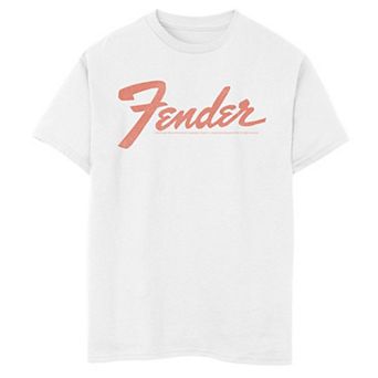 Boys 6-20 Fender Red Text Logo Tee