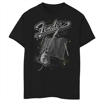 Boys 8-20 Fender Guitar And Amp Sketch Tee