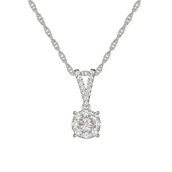 Floating diamond necklace on sale kohls