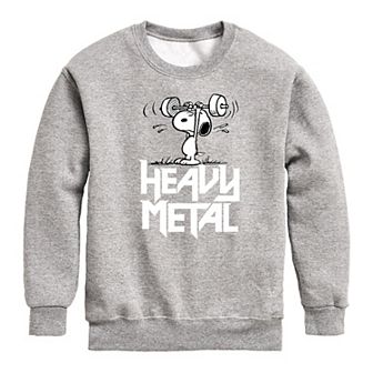 Boys 8-20 Peanuts Heavy metal Fleece Sweatshirt