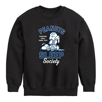 Boys 8-20 Peanuts Sleep Society Fleece Sweatshirt