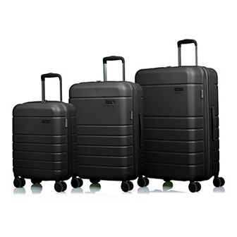 Champs Linen Collection Hardside Spinner 3 pc Luggage Set
