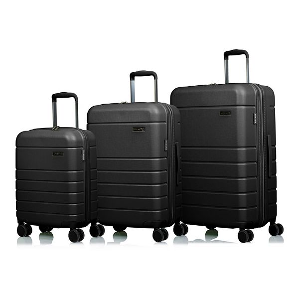 Champs Linen Collection Hardside Spinner 3piece Luggage Set