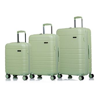 Champs Linen Collection Hardside Spinner 3 pc Luggage Set