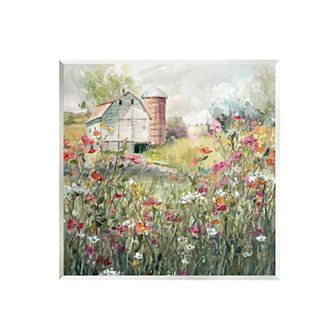 Stupell Home Decor Flower Surrounding Barn Wall Plaque