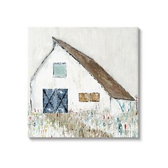 Stupell Home Decor Countryside Barn Flower Canvas Wall Art