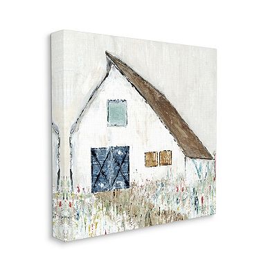 Stupell Home Decor Countryside Barn Flower Canvas Wall Art