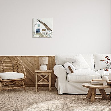 Stupell Home Decor Countryside Barn Flower Canvas Wall Art