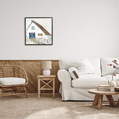 Stupell Home Decor Countryside Barn Flower Framed Wall Art