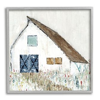 Stupell Home Decor Countryside Barn Flower Framed Wall Art