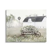 Stupell Home Decor Vintage Flower Wagon Canvas Art