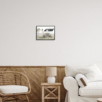 Stupell Home Decor Vintage Flower Wagon Framed Wall Art