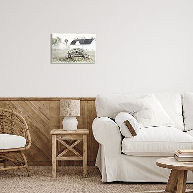 Stupell Home Decor Vintage Flower Wagon Wall Plaque