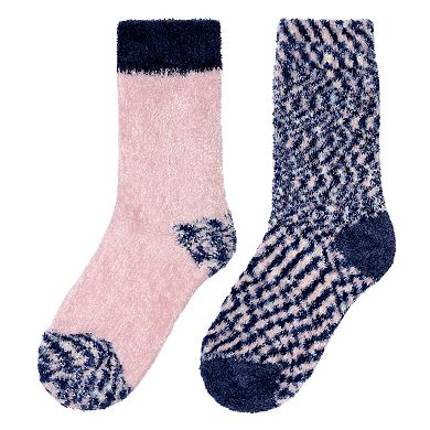 Cuddl Duds® 2-pack Chenille Spacedye Socks