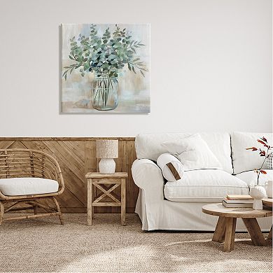 Stupell Home Decor Eucalyptus Flower Herb Jar Canvas Wall Art