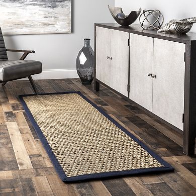 nuLOOM Hesse Checker Weave Seagrass Indoor/Outdoor Rug