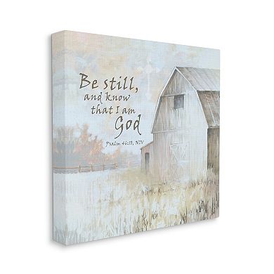 Stupell Home Decor Religious Psalm Verse Farmland Canvas Wall Art