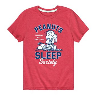 Boys 8-20 Peanuts Sleep Society Graphic Tee