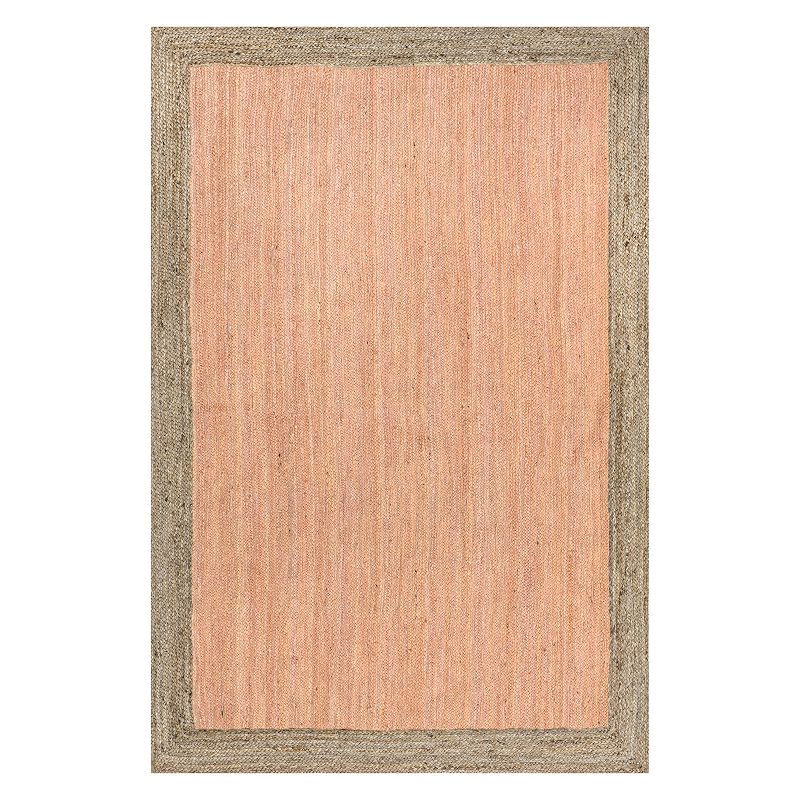 nuLOOM Eleonora Casual Jute Rug, Orange, 8X10 Ft