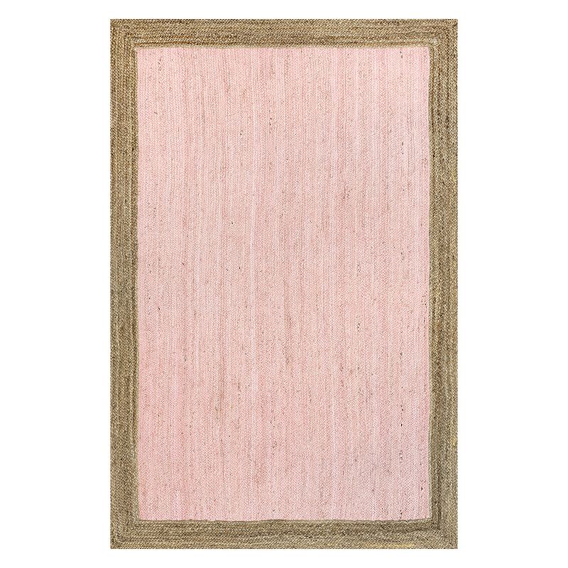 nuLOOM Eleonora Casual Jute Rug, Pink, 8X10 Ft