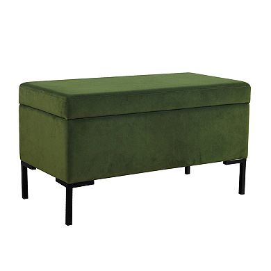 HomePop Medium Boucle Storage Bench