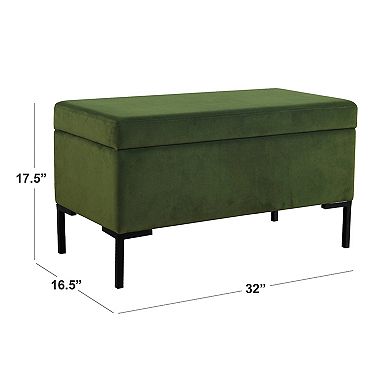 HomePop Medium Boucle Storage Bench