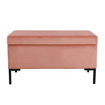 HomePop Medium Boucle Storage Bench