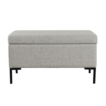 HomePop Medium Boucle Storage Bench