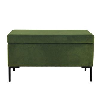 HomePop Medium Boucle Storage Bench