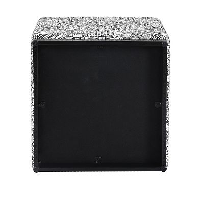 HomePop Boucle Cube Ottoman