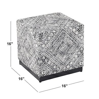 HomePop Boucle Cube Ottoman