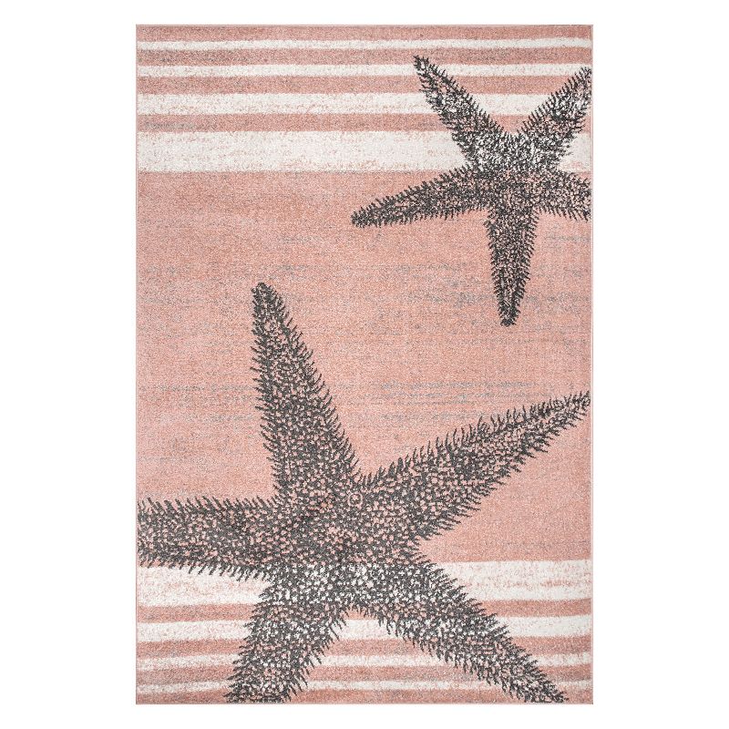 nuLOOM Thomas Paul Starfish Striped Area Rug, Pink, 8X10 Ft