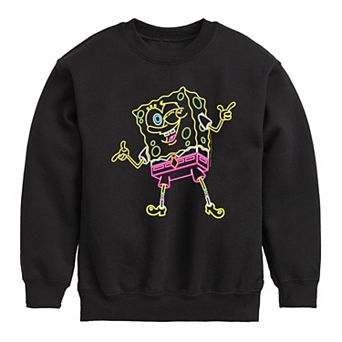 Boys 8-20 SpongeBob SquarePants Neon Fleece Graphic Pullover
