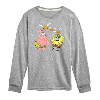 Boys 8-20 SpongeBob SquarePants Flying Hamburgers Long Sleeve Graphic Tee